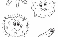 Kid Color Pages: Sick Day And Spreading Germs | Germs Worksheets Printables