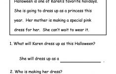 Kindergarten Halloween Reading Worksheet Printable | Free Halloween | Beginning Reading Worksheets Printable