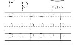 Kindergarten Letter P Writing Practice Worksheet Printable | Free Printable Letter P Worksheets