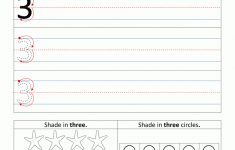 Kindergarten Printable Worksheets - Writing Numbers To 10 | Free Printable Number 3 Worksheets