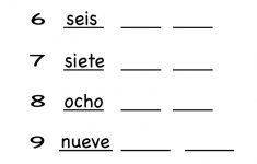 Kindergarten Spanish Number Worksheet Printable | Teaching Spanish | Bilingual Worksheets Printable