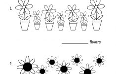 Kindergarten Spring Flowers Worksheet Printable | Spring Worksheets | Spring Printable Worksheets