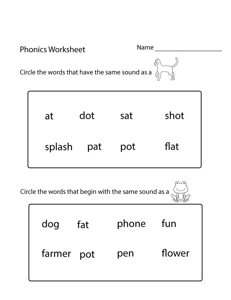 Kindergarten Worksheets Pdf Free Download Phonics | Learning | Printable Preschool Worksheets Pdf