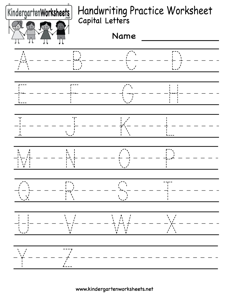 Kindergarten Writing Sheets - Koran.sticken.co | Free Printable Handwriting Worksheets For Kids