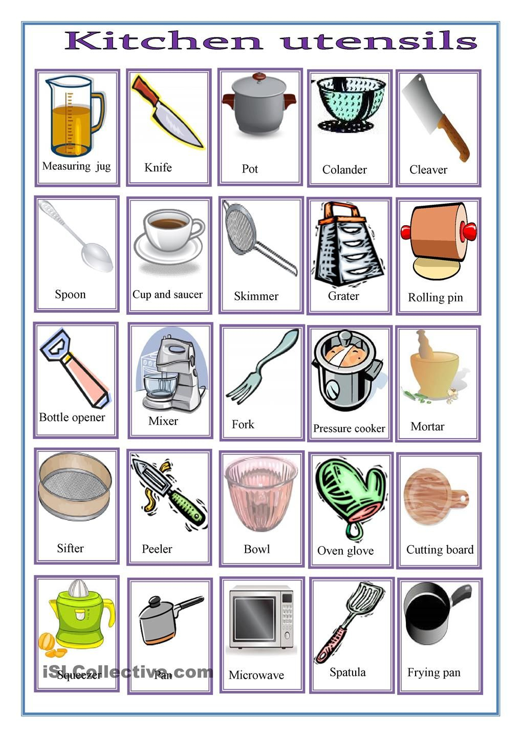 Free Printable Cooking School Worksheet For Kindergarten | Free Printable Cooking Worksheets
