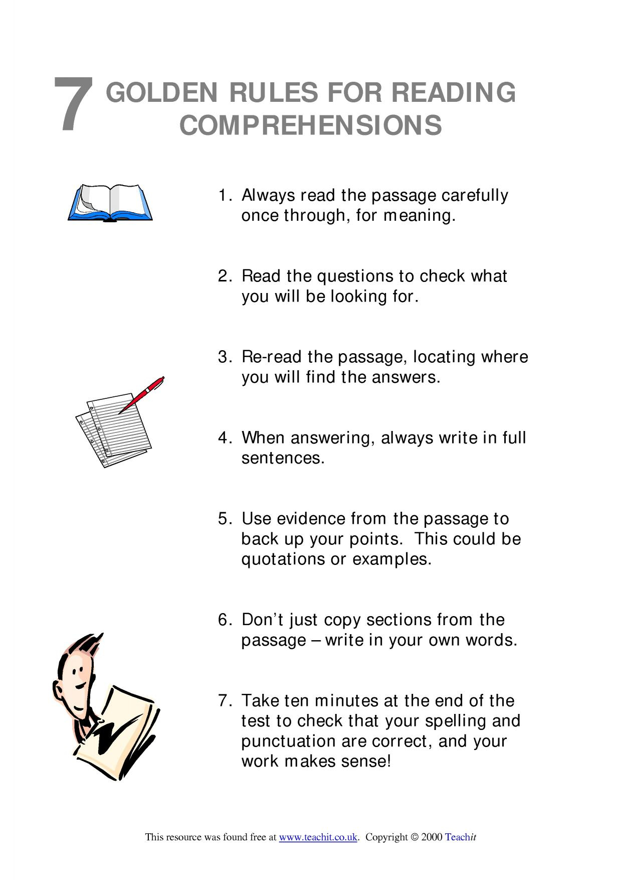 Ks3 Reading | Comprehension | Teachit English | Literacy Worksheets Ks3 Printable