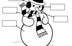 Label The Snowman&quot; Worksheets (2 Free Printable Versions) | Prek | Snowman Worksheet Printables