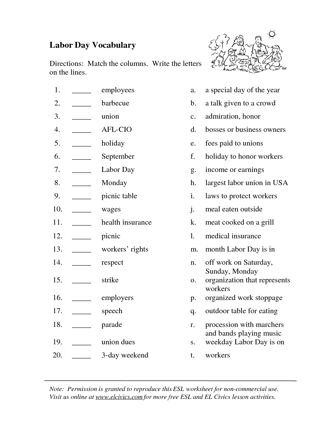 Labor Day Worksheet.pdf.pdf Download Legal Documents | September | Columbus Day Worksheets Printable