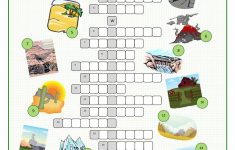 Landscapes Crossword Puzzle Worksheet - Free Esl Printable | Free Printable Landform Worksheets