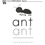 Learn And Practice How To Spell The Word Ant Using This Printable | Ant ...