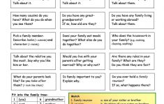 Let's Talk About Family Worksheet - Free Esl Printable Worksheets | Free Printable English Conversation Worksheets