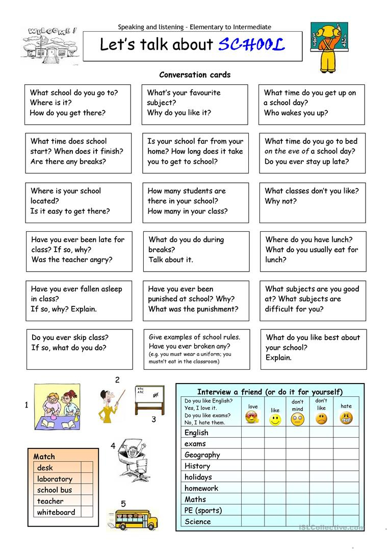 Free Printable Esl Worksheets For High School Worksheets Wiring Diagrams