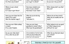 Let's Talk About School Worksheet - Free Esl Printable Worksheets | Free Printable Worksheets For Elementary Students