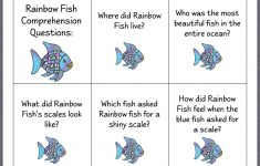 Let's Talk!: The Rainbow Fish (Page 2) | Activites Based On Books | Rainbow Fish Printable Worksheets