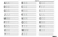 Letter Handwriting Worksheet Dotted Alphabet Handwriting Worksheets | Printable Alphabet Handwriting Worksheets