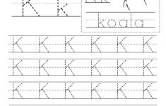 Letter K Writing Practice Worksheet - Free Kindergarten English | Letter K Worksheets Printable
