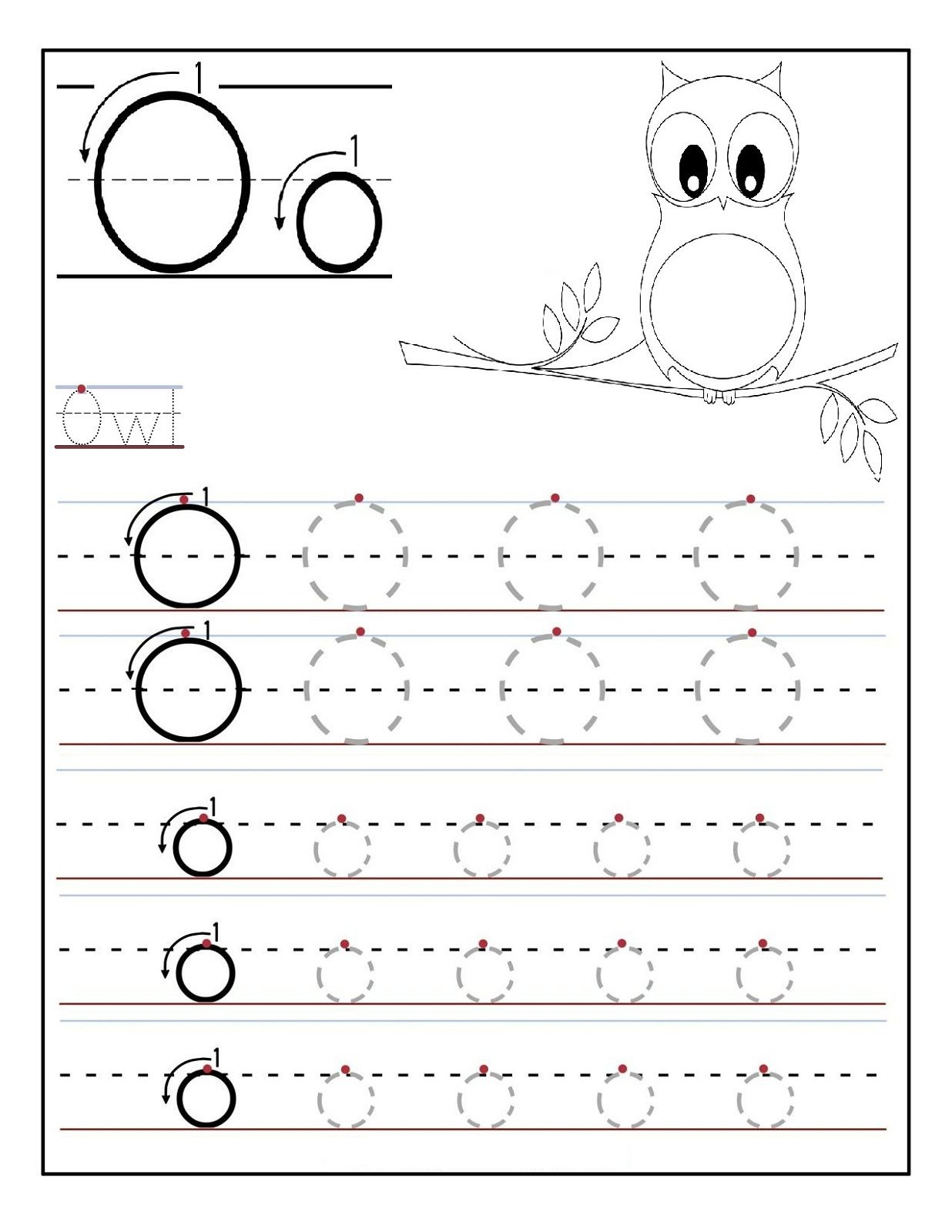 Letter O Worksheets For Preschool | Kids Worksheets Printable | Letter O Printable Worksheets