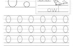Letter O Writing Practice Worksheet - Free Kindergarten English | Letter O Printable Worksheets