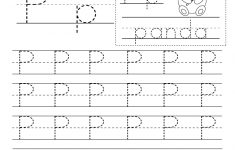 Letter P Writing Practice Worksheet - Free Kindergarten English | Free Printable Letter P Worksheets