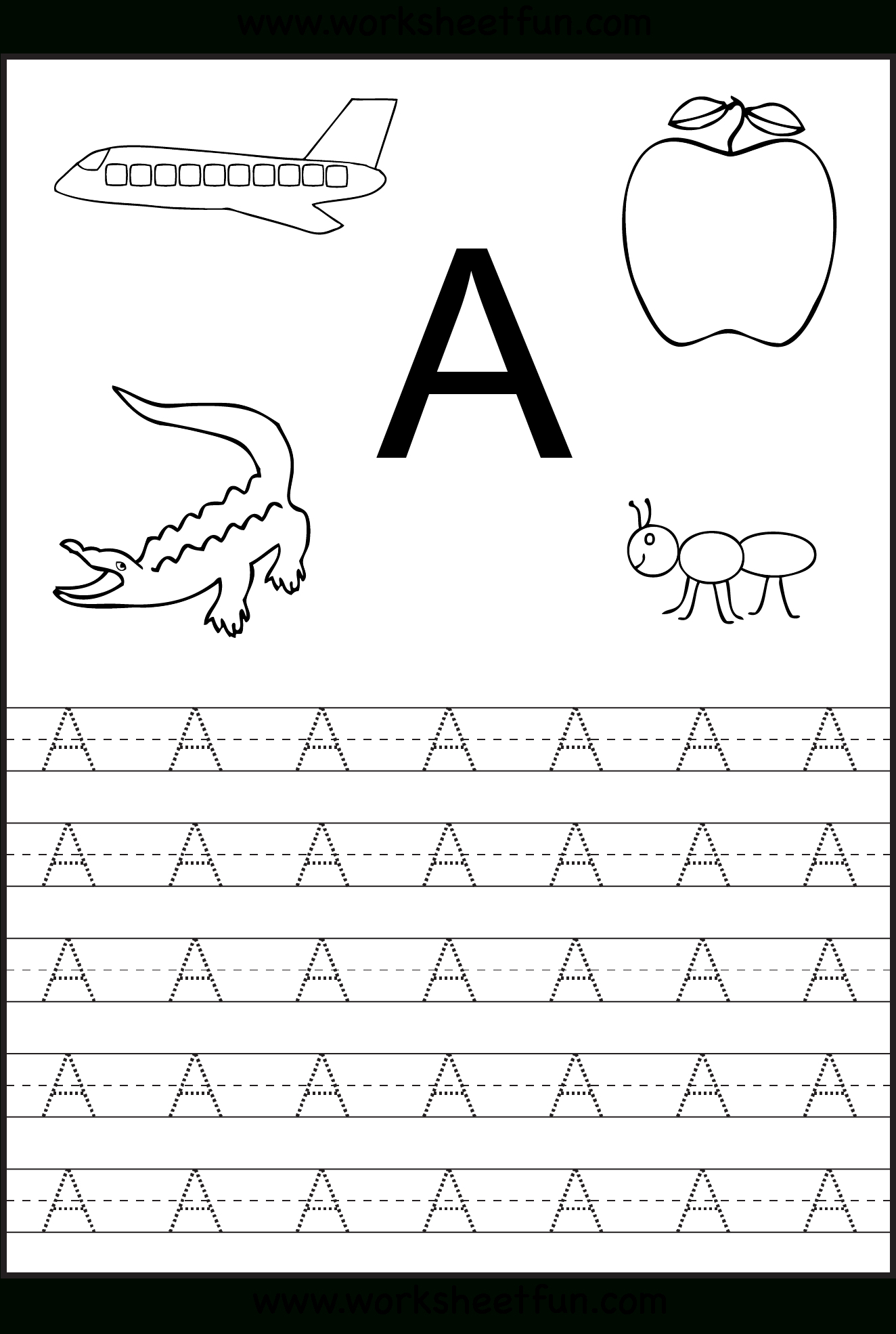Letter Tracing (Website Has Loads Of Printable Worksheets - Free | Printable Preschool Worksheets