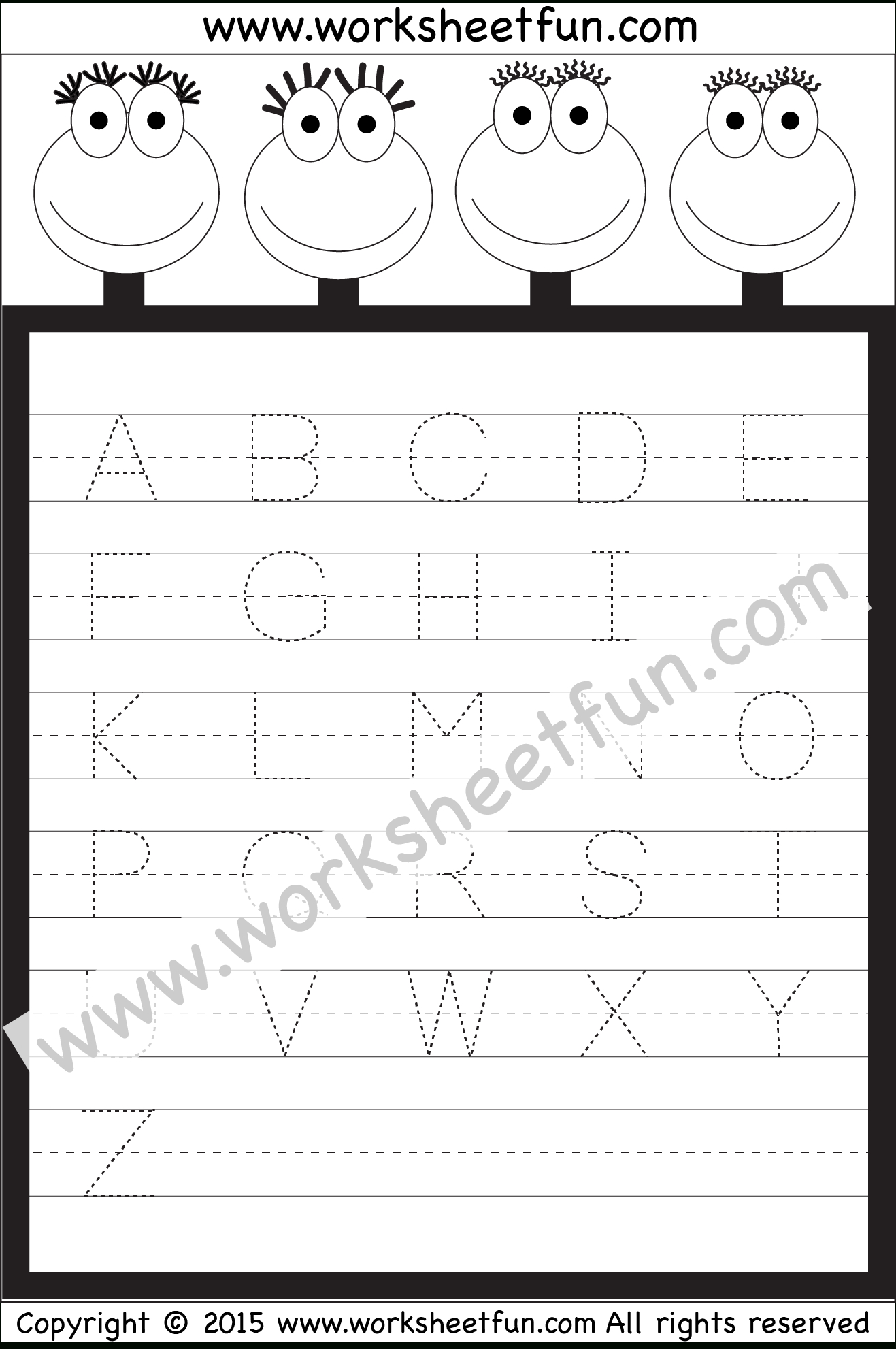Letter Tracing Worksheet – Capital Letters / Free Printable | Capital Alphabets Tracing Worksheets Printable