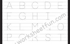 Letter Tracing Worksheet – Capital Letters / Free Printable | Capital Letters Printable Worksheets