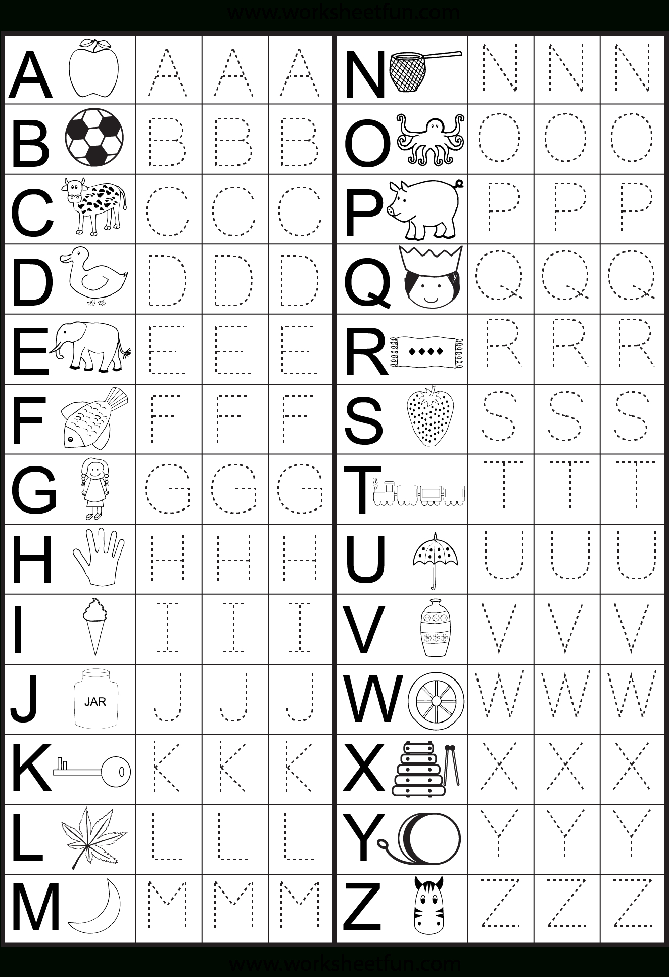 Free Printable Letter Recognition Worksheets Forms Worksheets Diagrams