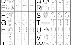 Letter Tracing Worksheet | Printable Worksheets | Kindergarten | Alphabet Worksheets For Preschoolers Printable
