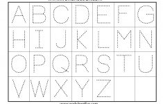 Letter Tracing Worksheets | Gplusnick | Letter Tracing Worksheets Free Printable