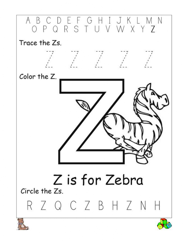 Letter Z Worksheets Free Printable Forms Worksheets Diagrams