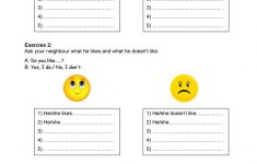 Likes And Dislikes Worksheet - Free Esl Printable Worksheets Made | Likes And Dislikes Printable Worksheets