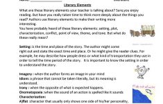 Literary Elements Worksheet - Free Esl Printable Worksheets Made | Free Printable Literary Elements Worksheets