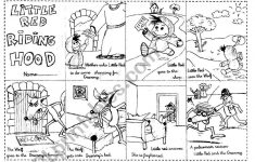 Little Red Riding Hood Funny Minibook - Esl Worksheetineta | Little Red Riding Hood Worksheets Printable