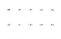 Long Division - One-Digit Divisor And A Two-Digit Quotient With No | Division Drill Worksheets Printable