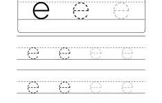 Lowercase Letter &quot;e&quot; Tracing Worksheet - Doozy Moo | Letter E Printable Worksheets