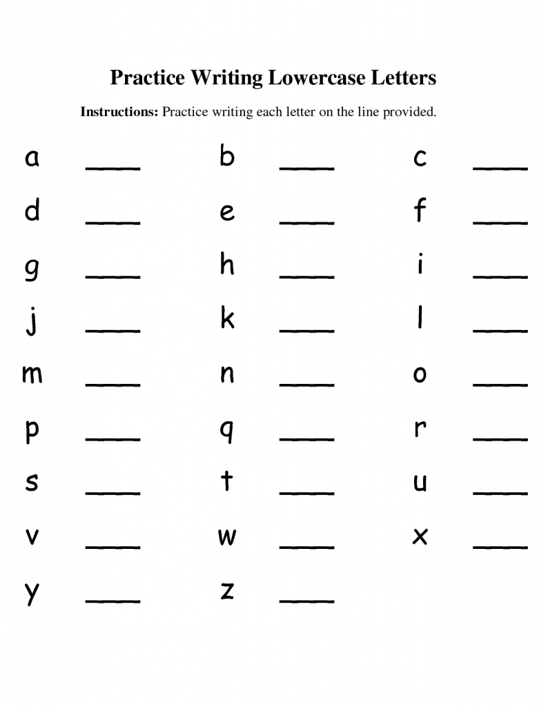 Lower Case Alphabet Printable Worksheets Lexia s Blog