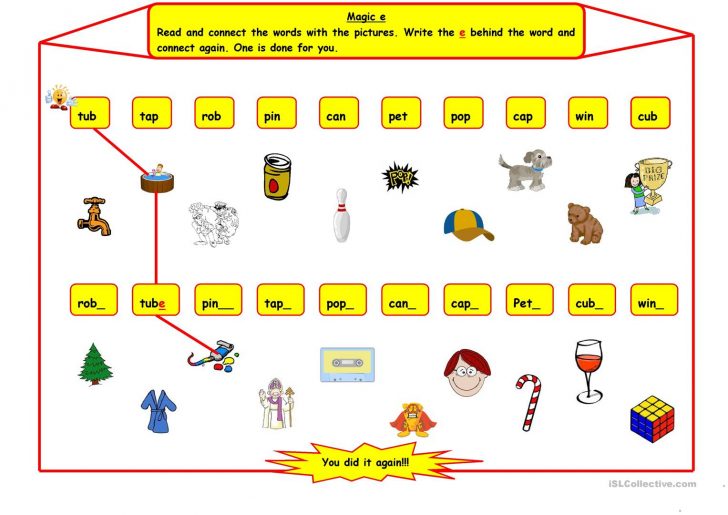 Magic E Worksheet Free Esl Printable Worksheets Madeteachers Magic