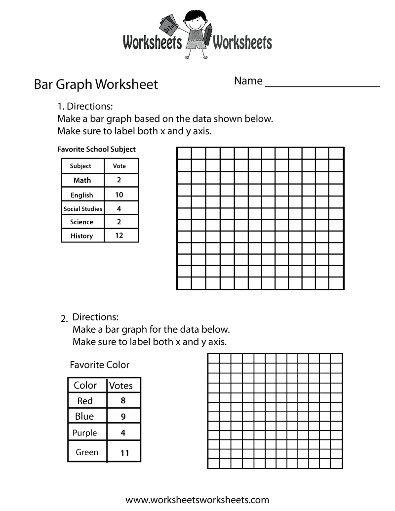 Making Bar Graph Worksheet - Free Printable Educational Worksheet | Free Printable Graphing Worksheets