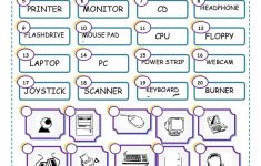 Match The Computer Parts Worksheet - Free Esl Printable Worksheets | Parts Of A Computer Worksheet Printable