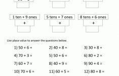 Math Place Value Worksheets 2 Digit Numbers | Free Printable Place Value Worksheets
