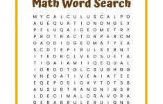 Math Word Search Free Printable | Free Printable Math Word Search Worksheets