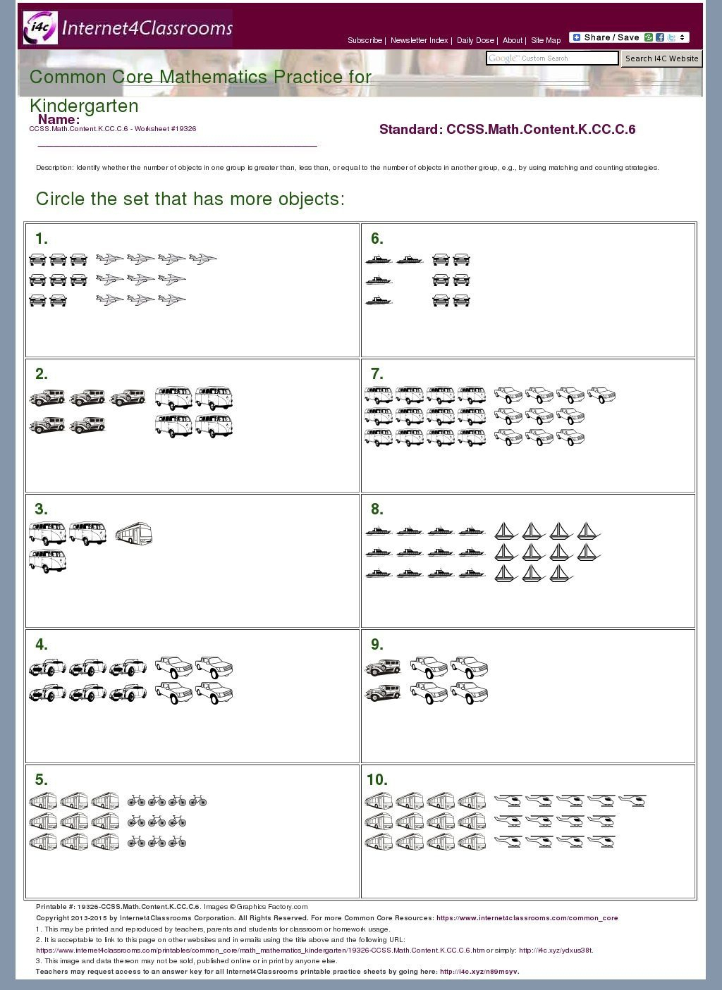 Math Worksheet: Fractions Homework Year 7Th Grade Practice Test Free | Free Printable Common Core Math Worksheets For Kindergarten