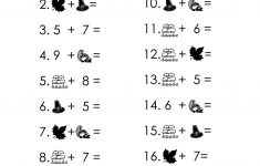 Math Worksheets Fun Addition | K5 Worksheets | Kids Worksheets | Printable Thanksgiving Math Worksheets