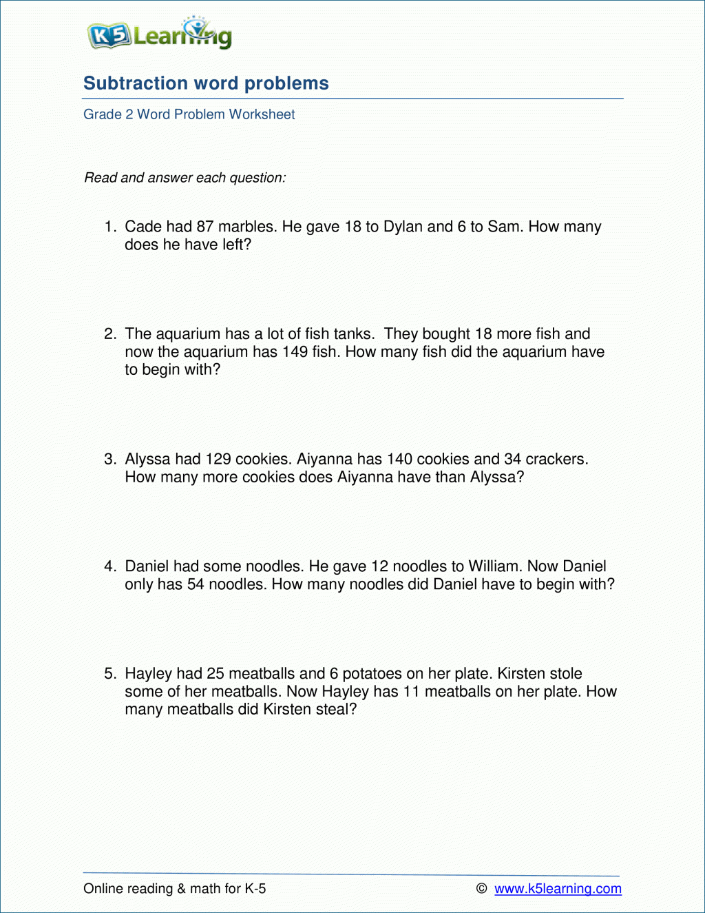 Math Worksheet Algebra Exercises Grade Kumon Style Worksheets K5 K5 