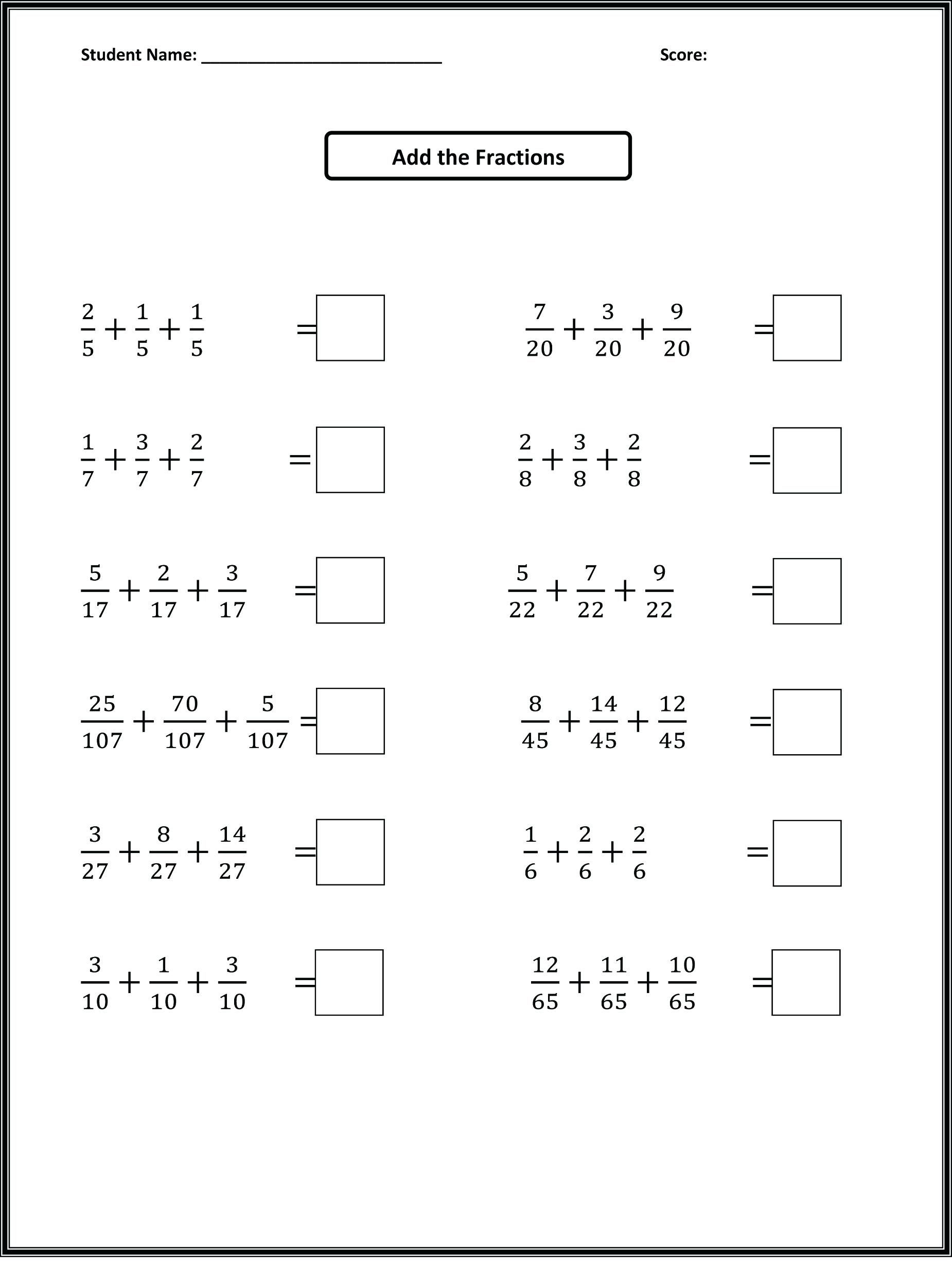 4Th Grade Equivalent Fractions Printable Worksheets Lexia s Blog