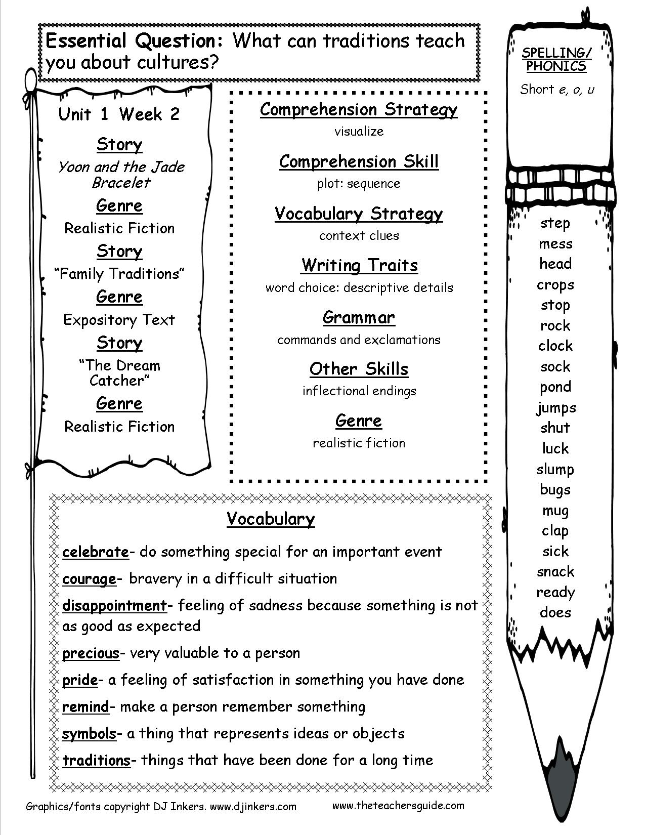 Mcgraw-Hill Wonders Third Grade Resources And Printouts | Free Printable Vocabulary Worksheets For 3Rd Grade
