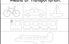 Means Of Transportation – Tracing Worksheet / Free Printable | Kgi | Free Printable Transportation Worksheets For Kids