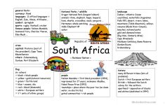 Mind Map South Africa Worksheet - Free Esl Printable Worksheets Made | Free Printable Worksheets On Africa