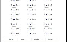 Missing Operator Worksheets For Addition, Subtraction | Free Printable Math Worksheets Addition And Subtraction
