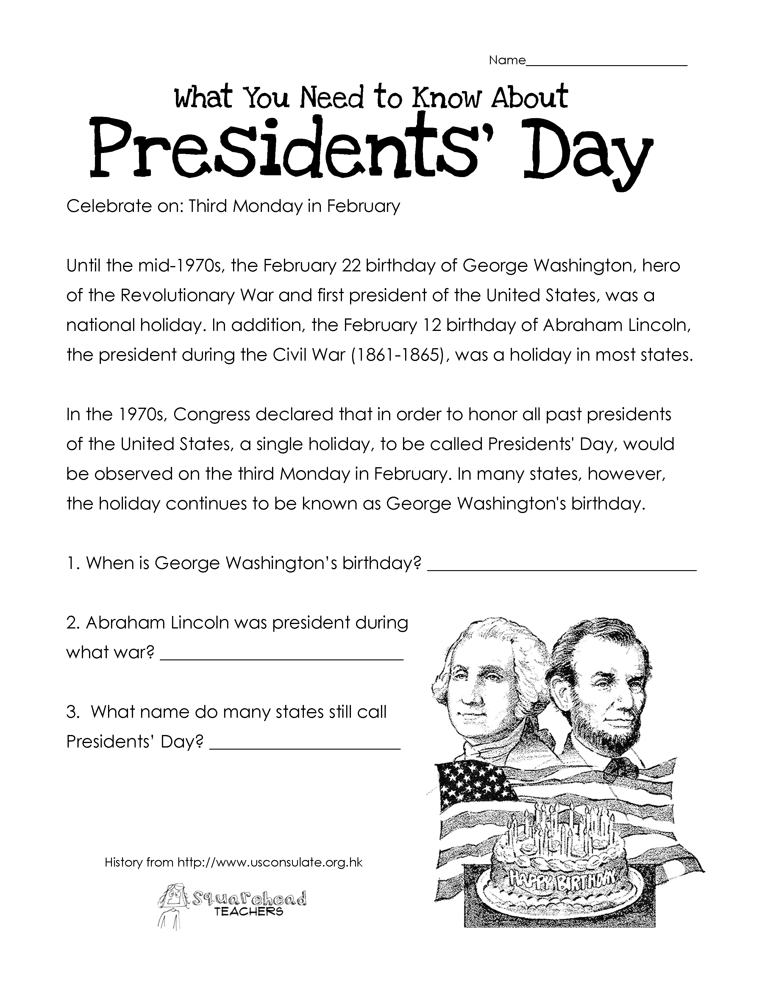 Mommy Maestra: Presidents&amp;#039; Day Activities, Coloring Pages, Books And | Free Printable Presidents Day Worksheets